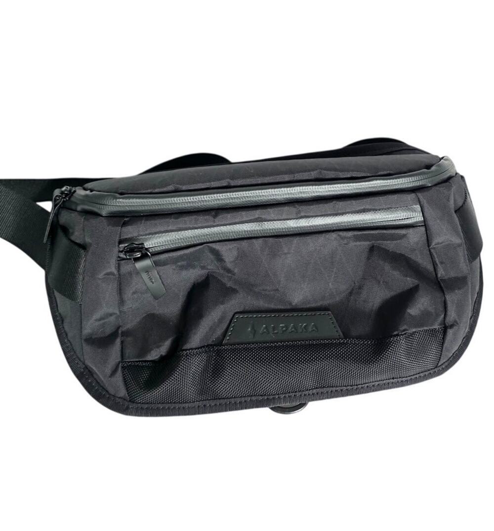ALPAKA Air Sling Crossbody Bag Black Orange Tech EDC Travel Shoulder Bag Outdoor
